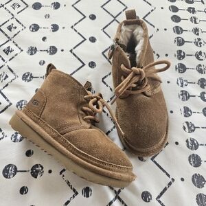 UGG Kids Neumel II Suede Boots In Chestnut, Size 11